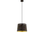 Eglo HäNgeleuchte "Segezia", Braun, Ø 35Cm H: 110Cm, 1 Stk., Leuchten, HäNgeleuchte In Braun Aus Stahl - Exkl. E27 - 40W, HäNgeleuchte