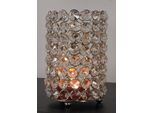 KerzenstäNder Otto Home "Kristall", Silber (Silberfarben), B:10Cm H:15Cm T:10Cm, Aluminium, Glas, Kerzenhalter