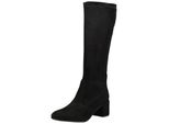 Stiefel Högl "HöGl Stiefel Veloursleder", Damen, Gr. 39, Schwarz, Veloursleder, Schuhe Stiefel