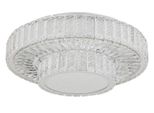Globo Lighting LED Deckenleuchte "Mucky", Silber (Verchromt), 1 Stk., Leuchten, Deckenlampe, Kristalle, Elegante Designleuchte, Wohnbereich, LED Deckenleuchte