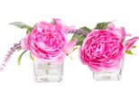 Kunstblume BOTANIC-HAUS "Sommerblumen", Pink, B:10Cm H:10,5Cm T:10Cm Ø:10Cm, Kunststoff, Kunstpflanzen