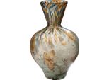 Tischvase Gilde "Vase Bronko", Bunt (Braun), B:20Cm H:31Cm T:20Cm Ø:20Cm, Glas, Vasen