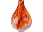 Tischvase Gilde "Vase Dream Orange", Orange, B:22Cm H:33Cm T:22Cm Ø:22Cm, Glas, Vasen