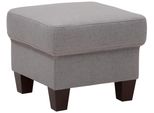 Polsterhocker Home Affaire "Arngast", Grau, B:58Cm H:48Cm T:58Cm, Luxus-Microfaser (100% Polyester);Struktur Fein, (100% Polyester);Luxus-Microfaser Lederoptik (100% Polyester), Hocker, Polsterhocker, Passend Zur »Arngast«-Serie