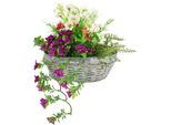 Kunstblume I.Ge.A. "Gesteck Margeriten Und Petunien", Lila (Violett), B:36Cm H:30Cm L:25Cm, Polyester, Kunstpflanzen