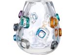 Tischvase Gilde "Vase Bauchig Maledivia", Klar, B:21,5Cm H:22,5Cm T:21,5Cm Ø:21,5Cm, Glas, Vasen