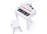 Spielzeug-Musikinstrument Hape "LuxusflüGel, Weiß", Weiß, Spielzeug-Musikinstrumente, Kinderb:50Cm H:60Cm T:52Cm, B:50Cm H:60Cm T:52Cm