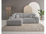 Ecksofa Otto Home "Finnley Cord, L-Form 257 Cm, Schlafsofa", Grau, B:267Cm H:85Cm T:167Cm, Bezugstoff 100% PES ;Gramatur 400G/Qm +/- 5%, Sofas, Ecksofa, Mit Bettkasten, In Bouclé, Struktur Fein Und Mega Cord