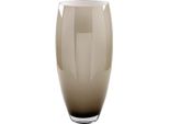 Tischvase Gilde "Vase Africa", Braun, Grau, B:18Cm H:40Cm T:18Cm, Glas, Vasen
