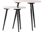 Beistelltisch Gutmann Factory "Marmoro", Weiß, B:50Cm H:50Cm T:50Cm, Tische, Beistelltisch