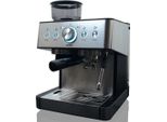 KOENIC KEM 21524 M Silberne Espressomaschine, 1650 W, 15 bar