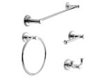 Badaccessoire-Set komplett Edelstahl verchromt