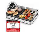 LEBENLANG Elektrogrill Tischgrill elektrisch - 2400W & Inkl. Grillzange