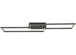 Globo Lighting LED Deckenleuchte "Tatjana", Schwarz (Schwarz Matt), 1 Stk., Leuchten, Deckenlampe, Wohnzimmer, Schlafzimmer, LED Deckenleuchte