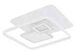 Globo Lighting LED Deckenleuchte "Roderick", Weiß, 1 Stk., Leuchten, Deckenlampe/Quadratisch/Wohnzimmer/Schlafzimmer/Modern, LED Deckenleuchte