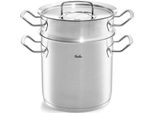 Kochtopf Fissler "ORIGINAL-PROFI Collection", Silber (Silberfarben), Ø:20Cm, TöPfe, Suppentopf Kochtopf, Mit Breitem SchüTtrand, Kaltmetallgriffen. Made In Germany