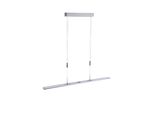 Paul Neuhaus Pendelleuchte "Nika", Grau (Aluminiumfarben), 1, H: 166Cm, 1 Stk., Leuchten, Led, CCT - Tunable White, Dimmbar üBer Sensordimmer, Schalter, Pendelleuchte