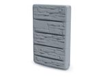 Regenwassertank Prosperplast "Wall Stone", Grau (Grau Glatt), B:30Cm H:180Cm T:30Cm, Polyethylen, Regentonnen
