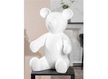 Tierfigur Casablanca BY Gilde "Skulptur BäR", Weiß, B:32Cm H:45Cm T:25Cm, Kunstharz, Dekofiguren