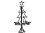 Adventsleuchter Otto Home "Tannenbaum, Weihnachtsdeko", Grau (Anthrazit), H:86Cm Ø:48Cm, Aluminium, Kerzenhalter, KerzenstäNder Aus Aluminium, HöHe 86 Cm