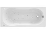 Whirlpool-Badewanne Ottofond "Julia", Weiß, B:75Cm H:40Cm L:170Cm T:75Cm, SanitäRacryl, Badewannen, Typ 2, Chrom
