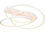 Trio Leuchten LED Deckenleuchte "Darvin, LED Deckenlampe 34W 4500 Lumen, Dimmbar Lichtfarbe Einstellbar", Weiß (Weiß Matt), 1, H: 16Cm, 1 Stk., Leuchten, CCT 2300/3000/4000K Warmweiß-Kaltweiß, Deckenlampe BüRo Wohnzimmer, LED Deckenleuchte