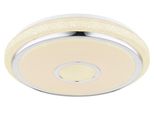 Globo Lighting LED Deckenleuchte "Dani", Weiß, 1 Stk., Leuchten, Deckenlampe/Rund/Wohnzimmer/Schlafzimmer/Elegant, LED Deckenleuchte
