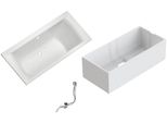 Badewanne Ottofond "Set Duobadewanne", Weiß, B:75Cm H:58Cm L:170Cm T:75Cm, SanitäRacryl, Badewannen, 1700/750 Mm, Duobadewanne
