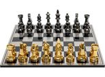Dekoobjekt Kare Design "Deko Objekt Chess 60X60Cm", Gold (Goldfarben), B:60Cm H:5Cm T:60Cm, Polyresin, Dekofiguren