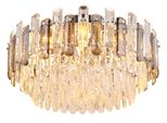 Globo Lighting Deckenleuchte "Orgina", Verchromt, Ø 55Cm H: 27Cm, 1 Stk., Leuchten, Deckenlampe Wohnzimmer-Leuchte Schlafzimmer-Leuchte Flur KüChe, Deckenleuchte