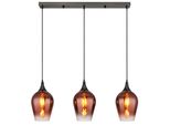 Globo Lighting HäNgeleuchte "Lavus", Rot, Ø 18Cm H: 120Cm, 1 Stk., Leuchten, HäNgelampe/Pendelleuchte/HöHe KüRzbar/Wohnzimmer/Esszimmer, HäNgeleuchte