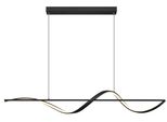 Globo Lighting LED Pendelleuchte "Violino", Schwarz, Leuchten, HäNgelampe/HäNgeleuchte/Wohnzimmer/Esstisch/Elegant, LED Pendelleuchte