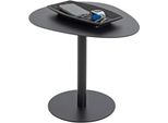 Beistelltisch Haku "Sofatisch, Wohnzimmertisch", Schwarz (Schwarz, Schwarz, Schwarz), B:51Cm H:42Cm T:41Cm, Tische, Beistelltisch, Freiform - Aus Metall Schwarz B/T/H 51/41/42 Cm
