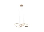 Just Light Pendelleuchte "Maria", Gold (Messingfarben Matt), 1, Ø 57Cm, 1 Stk., Leuchten, Led, Dimmbar, Switchmo, Pendelleuchte
