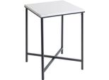 Beistelltisch Haku "Sofatisch, Wohnzimmertisch", Grau (Anthrazit, Anthrazit, Anthrazit), B:39Cm H:55Cm T:39Cm, Tische, Beistelltisch, Quadratisch - Aus Metall Anthrazit B/T/H 39/39/55 Cm