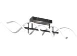 Trio Leuchten LED Deckenleuchte "Sequence", Grau (Aluminiumfarben), 1, H: 20,5Cm, 1 Stk., Leuchten, Deckenlampe Dimmbar, Lichtfarbe Einstellbar, 5000 Lumen LED 41W, LED Deckenleuchte