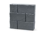 Regenwassertank Arves "Stone Block", Grau (Grau Glatt), B:114Cm H:116Cm T:38Cm, Polyethylen, Regentonnen