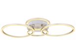 Globo Lighting Deckenleuchte "Kendy", Weiß (Nickel Matt), 1, H: 7,5Cm, 1 Stk., Leuchten, Deckenleuchte Nickel, Opal, Ring-Dm, LED 40W, Deckenleuchte