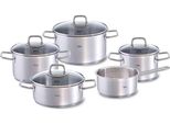Topf-Set Fissler "Viseo", Silber (Silberfarben), TöPfe, Made In Germany,Induktionsgeeignet
