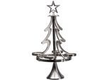 Adventsleuchter Otto Home "Tannenbaum, Weihnachtsdeko", Silber (Silberfarben, Matt), H:86Cm Ø:48Cm, Aluminium, Kerzenhalter, KerzenstäNder Aus Aluminium, HöHe 86 Cm