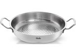 Servierpfanne Fissler "ORIGINAL-PROFI Collection", Silber (Silberfarben), Ø:24Cm, Pfannen, Mit Breitem SchüTtrand, Kaltmetallgriffen. Made In Germany
