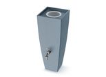Regenwassertank Arves "Modena", Grau, B:38Cm H:100Cm T:38Cm, Polyethylen, Regentonnen