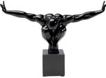 Dekoobjekt Kare Design "Deko Objekt Athlet Black Small 43Cm", Schwarz, B:43Cm H:29Cm T:15Cm, Polyresin, Dekofiguren