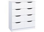 Kommode Inter Link "Westphalen", Weiß, B:80Cm H:91Cm T:40Cm, Mdf, Sideboards, Kommode, Breite 80 Cm