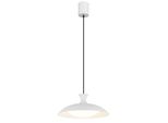Globo Lighting HäNgeleuchte "Rocha", Weiß (Weiß Matt), 1, Ø 40Cm H: 150Cm, 1 Stk., Leuchten, LED HäNgeleuchte FüR Esszimmer Weiß Modern, HäNgeleuchte