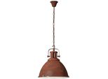 Brilliant Pendelleuchte "Jesper", Braun (Rostfarben), 1, Ø 47Cm H: 144Cm, 1 Stk., Leuchten, HäNgelampe 47Cm, Pendelleuchte