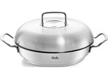 Servierpfanne Fissler "ORIGINAL-PROFI Collection BräTer Mit Deckel, Ø 24 Cm", Silber (Silberfarben), Ø:24Cm, Pfannen, Mit Breitem SchüTtrand, Kaltmetallgriffen. Made In Germany