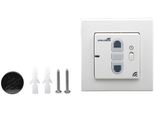 Rollladen-Funksteuerung Schellenberg "Aufputz, Smart Home Funk-Zeitschaltuhr", Weiß, B:8Cm H:15,5Cm, Kunststoff, Funksteuerungsmodule, Zur Steuerung FüR RollläDen, Licht, Steckdosen Und Markisen