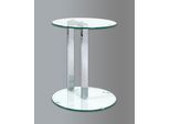 Beistelltisch Haku "Sofatisch, Wohnzimmertisch", Grau (Silber, Silber, Silber), B:40Cm H:50Cm T:40Cm, Tische, Beistelltisch, Rund - Aus Metall Silber - Ø/H 40/50 Cm