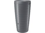 Regentonne Prosperplast "Maze", Grau, H:111Cm Ø:59,38Cm, Kunststoff, Regentonnen